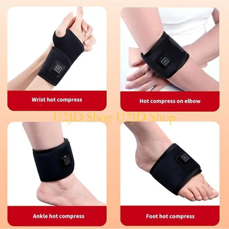 

U2JD Электрический подогрев запястья Поддержка запястья 3 Регулируемая температура Защита запястья с подогревом Быстрый нагрев