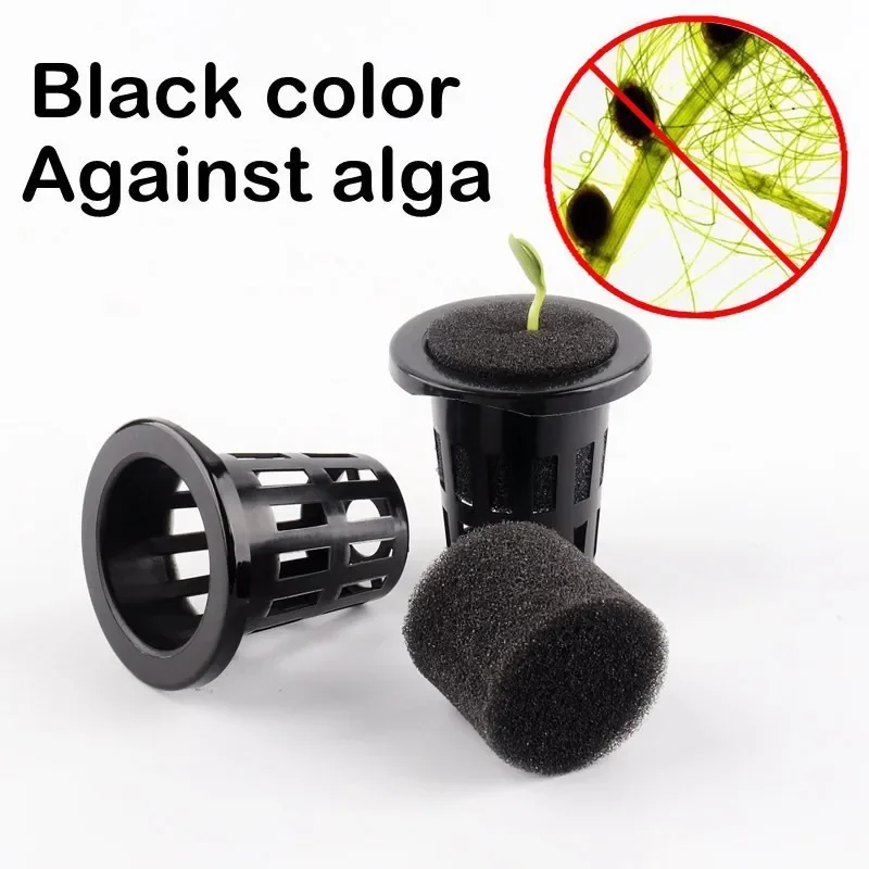 100pcs 25-45mm Rooting Sponge Hydroponics Block Aquaponics Net Pot Sponge Anti-Alga Garden Vegetable Soilless Planting