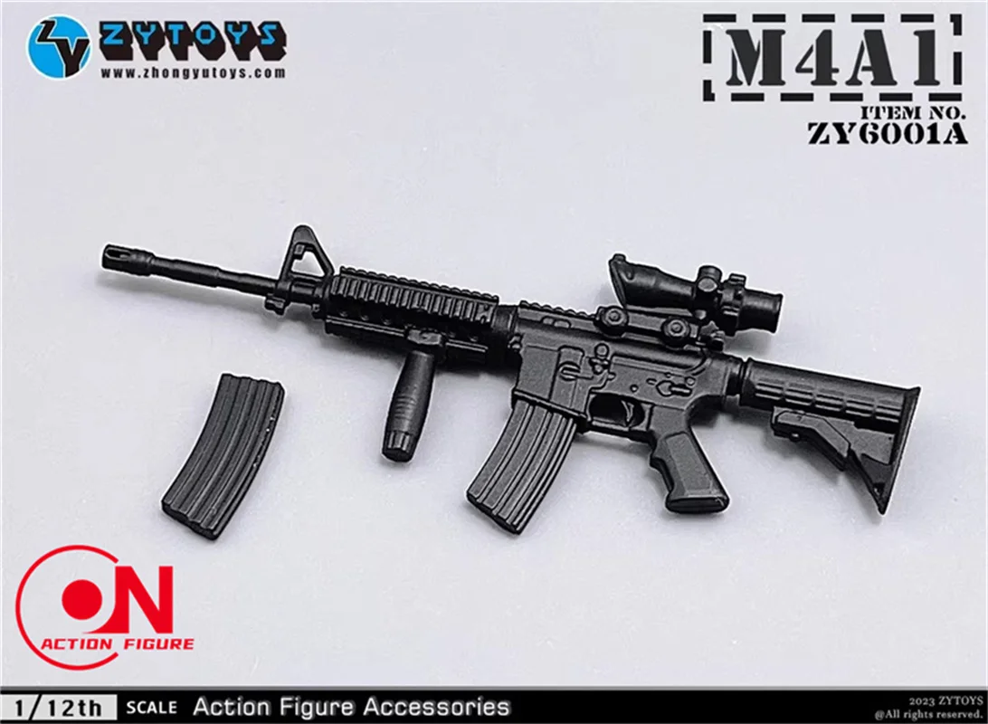 ZYTOYS ZY6001 1/12 MP5 M4 AK47 P90 M1887 군인 총 무기 모델 9pcs 미니 장면 액세서리 맞는 6'' 액션 피규어 바디