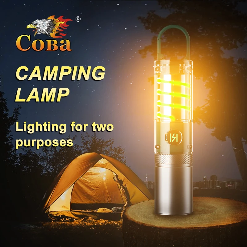 

CoBa 30W 3000mAh Camping Lamp Portable LED Atmosphere Night Light Type-c Rechargeable Flashlight Waterproof Work Light