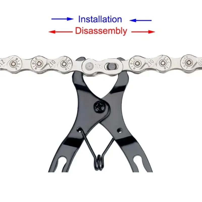 سلسلة دراجة جبلية صغيرة الإفراج السريع ماجيك لينك المشبك إزالة تثبيت ذو طيات الطريق الدراجات أدوات إصلاح سلسلة دراجات مشبك كماشة #2