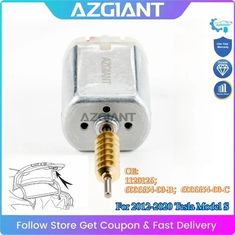 

AZGIANT for 2012-2020 Tesla Model S Car Trunk Lock Actuator Tailgate Mini Motor OME Easy to Replace DIY Save Money 6006654-00-B