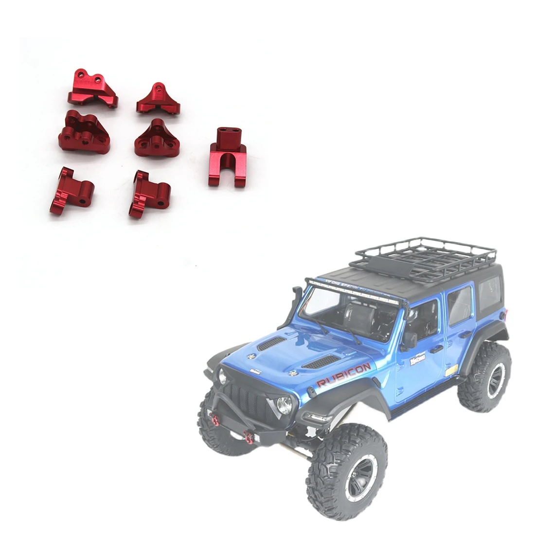 Metalen Voor-En Achteras Koppelstandaard Set Voor Yikong Yk4082 4102 4103 Rc Crawler Auto Upgrades Onderdelen Accessoires, 1