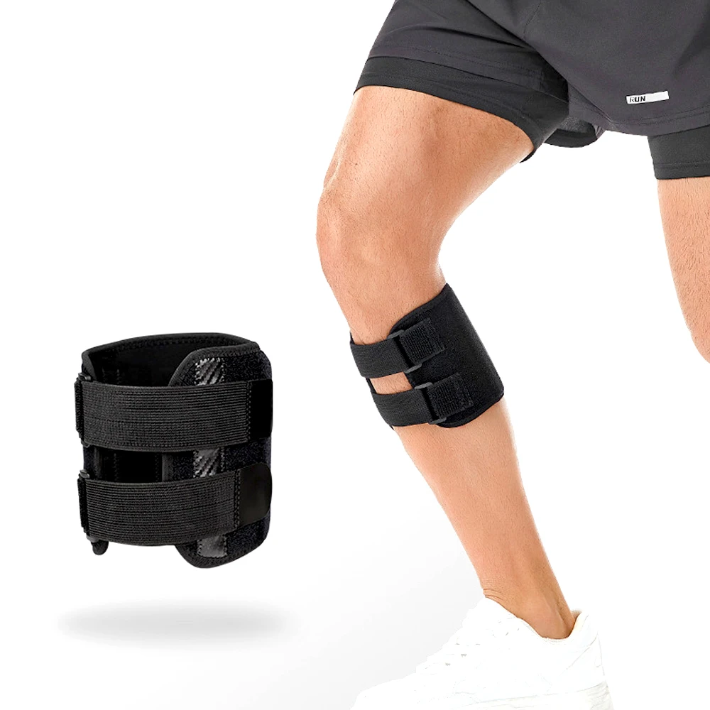 BOTQTOW 1PCS Adjustable Compression Calf Sleeve | Dual Pad Support for Knee & Calf | Enhanced Stability |Unisex for Work & Sport