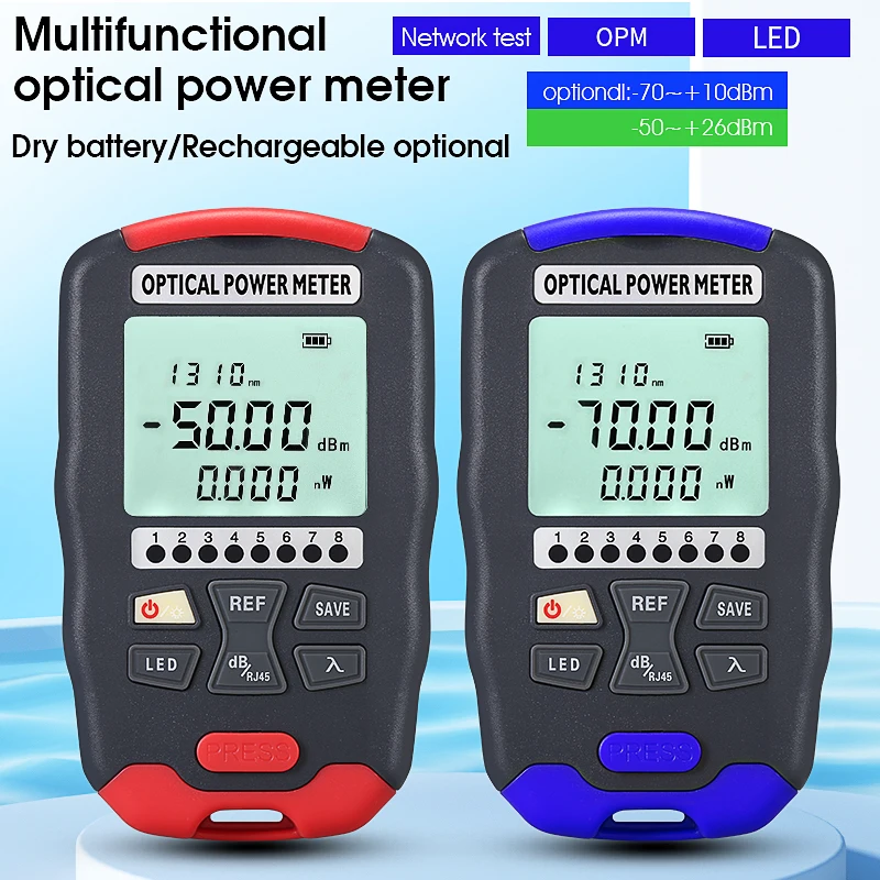 

Измеритель оптической мощности COMPTYCO AUA-D7/D5/DC7/DC5, тестер оптоволоконных кабелей FTTH 3-в-1, встроенный тестер сетевых кабелей RJ45, светодиодный индикатор
