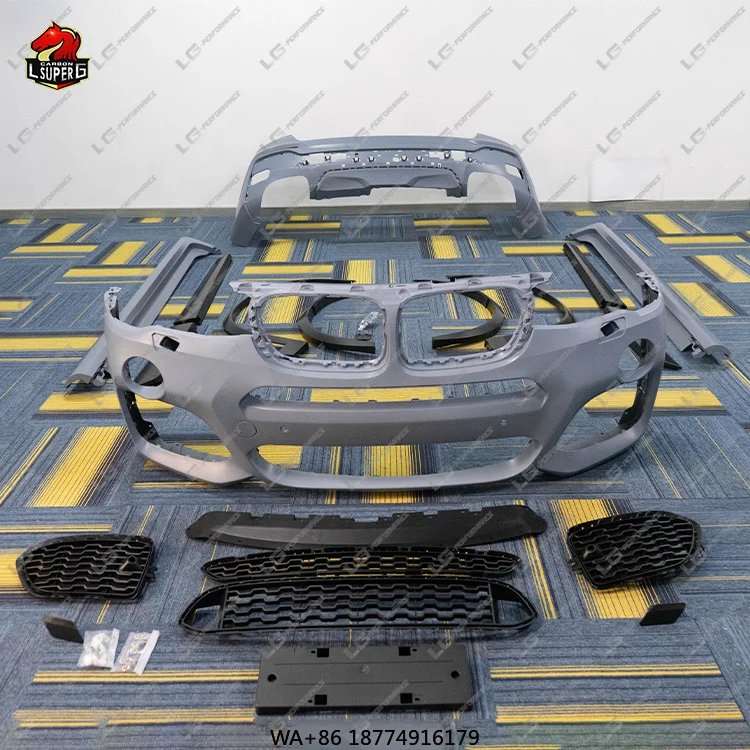 

Новый комплект кузова из полипропилена для X3 X4 F25 F26 M Sports MT, передние/задние бамперы, боковые юбки, диффузор, 100% подходит
