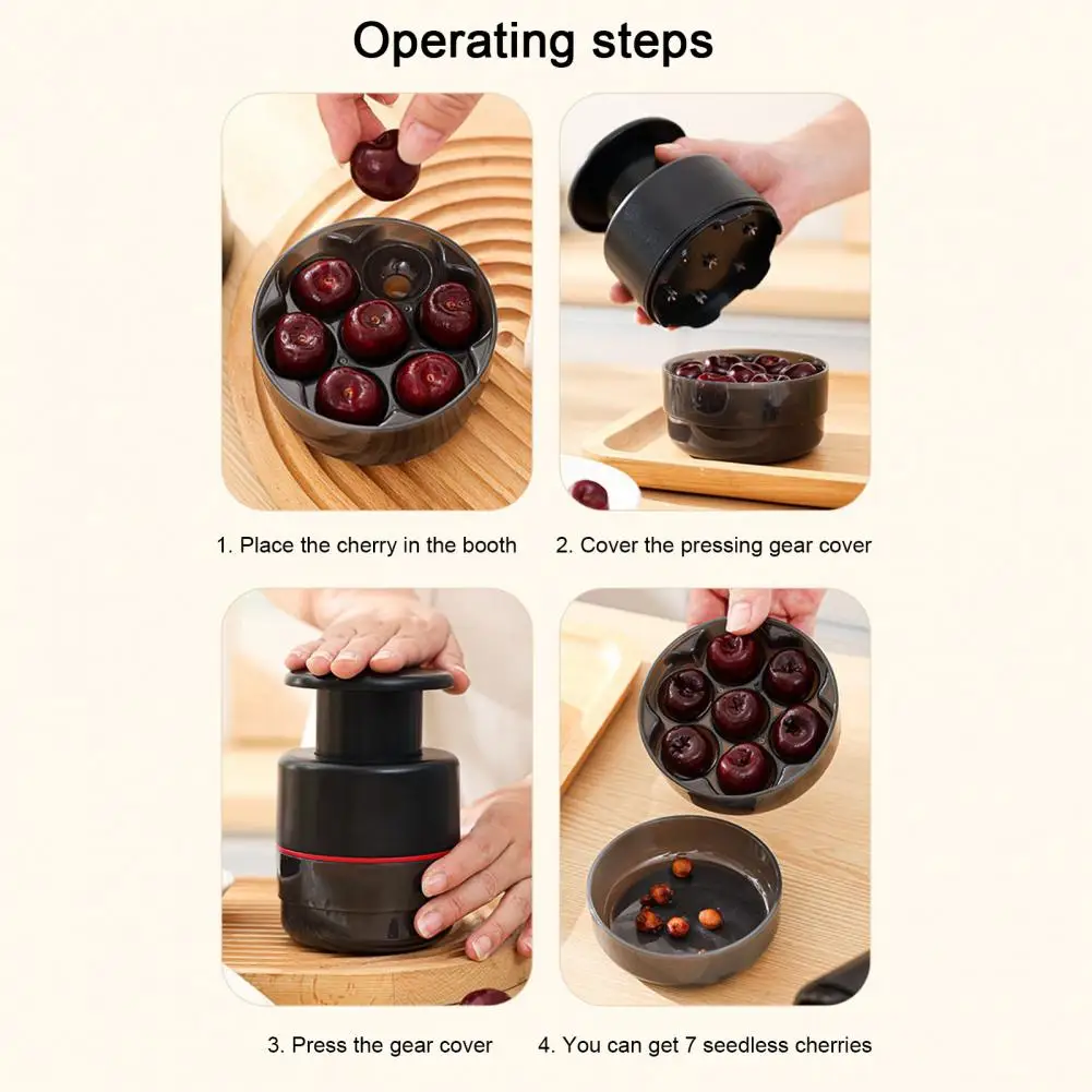 7 Hole Cherry Pitter Tool Pitting Tool Dates Core Upgrade Cherries Stoner Cherry Core Remover Fruit Remover For Household