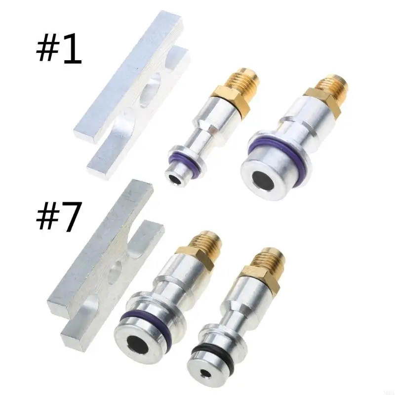 

N0HE Car Air Conditioner Leak Test Plug Stopper Refrigeration Hose Connector Auto A/CPipe Leak Detection Maintainance Tools