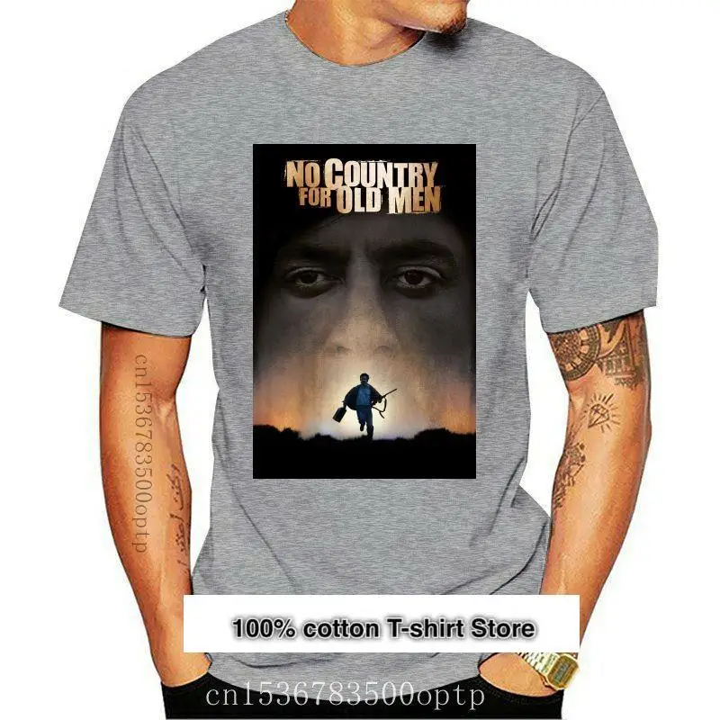 ملصق فيلم No Country For Old Men Ver 1, camiseta negra S 5Xl