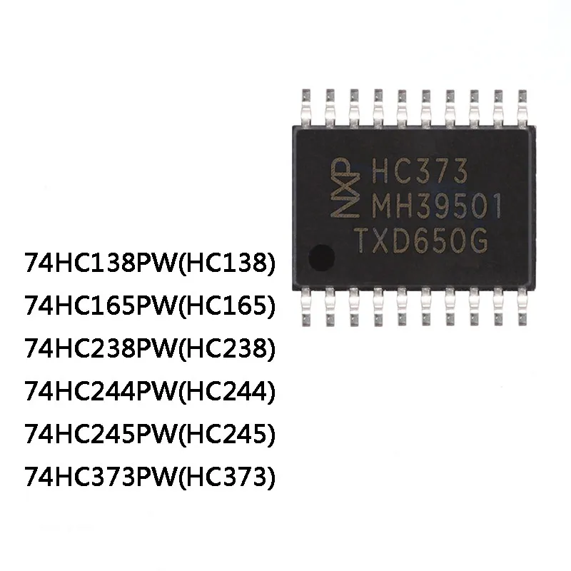 10Pcs 74HC138PW 74HC165PW 74HC238PW 74HC244PW 74HC245PW 74HC373PW TSSOP IC Chip In Stock Wholese