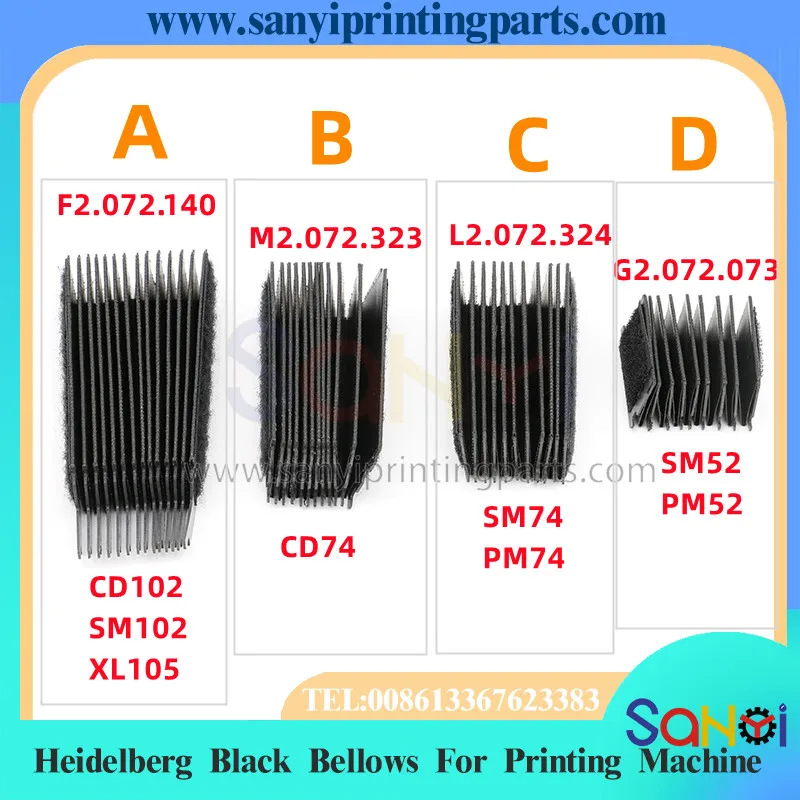 5 قطع M2.072.023 M2.072.324 L2.072.324 G2.072.073 F2.072.140 منفاخ تمتد آلة الطباعة بيلو SM52 CD74 SM74 CD102