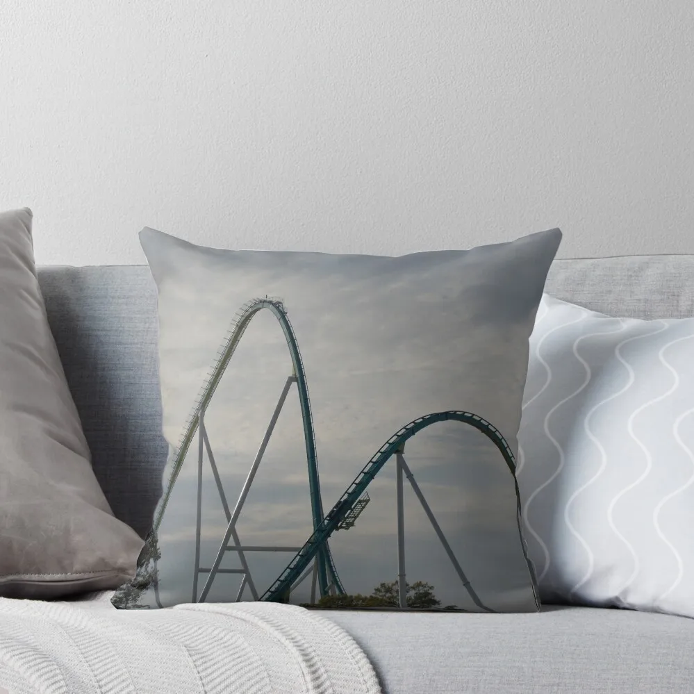 Fury 325 at Carowinds Roller Coaster Throw Pillow Sofa Decorative Covers Ornamental Pillow pillow