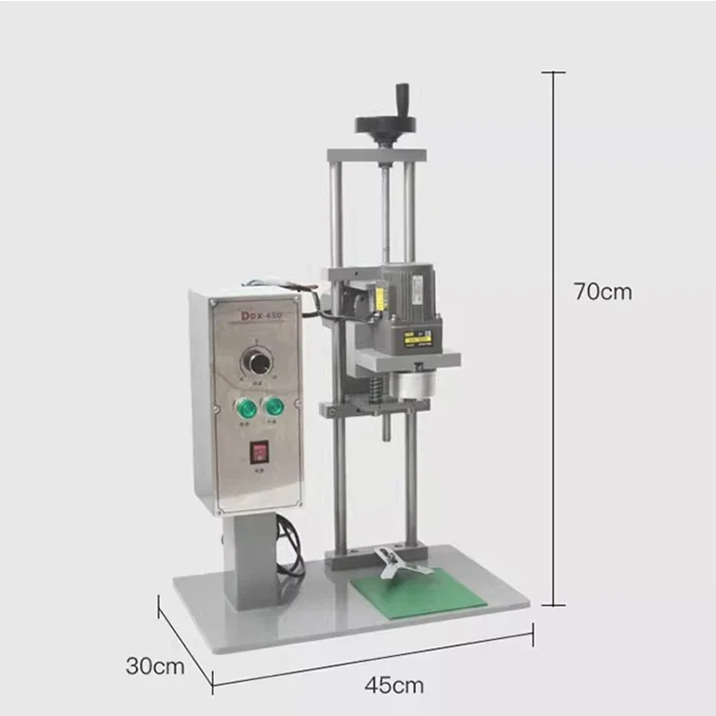 DDX-450 desktop otomatis mesin capping elektrik mesin capping Air mineral Kosmetik barel minyak plastik pengunci botol