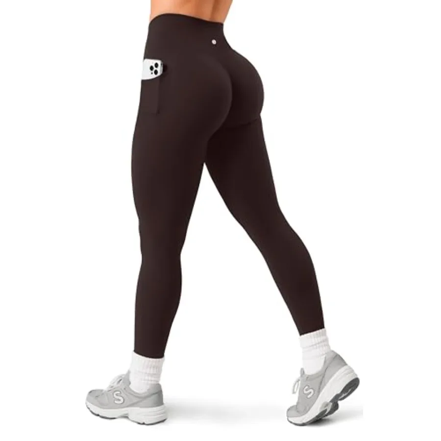 

Sogetdo Leggings with Pockets for Women High Waistd No Front Seam Buttery Soft Stretchy Workout Running Gym Yoga Pants