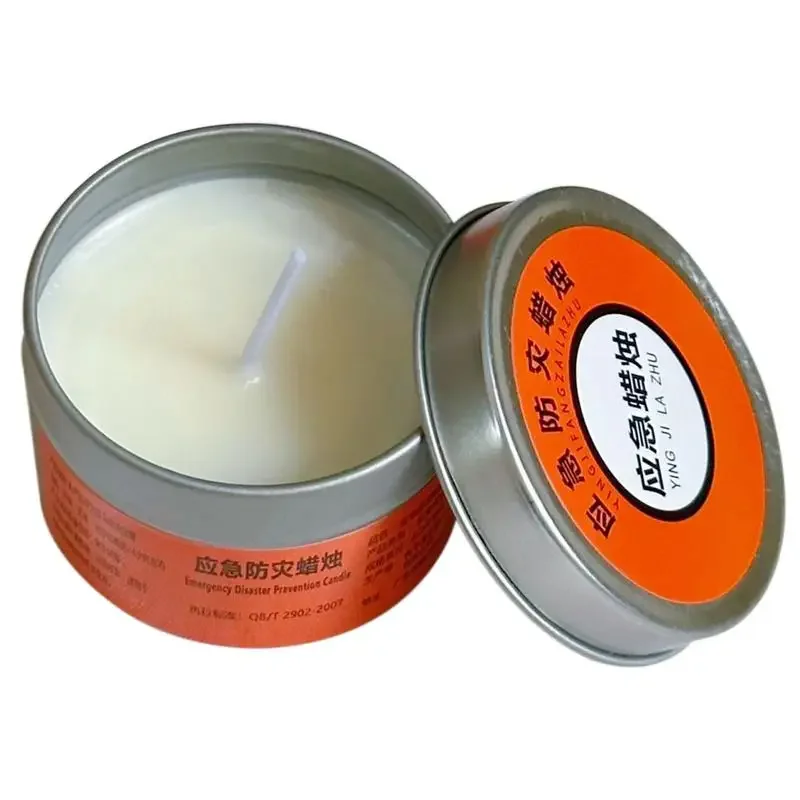 Beeswax Candles Long Burning Slow Burning Candles 24 Hours Lasting Windproof Outdoor Survival Candle Beeswax Wax Camping