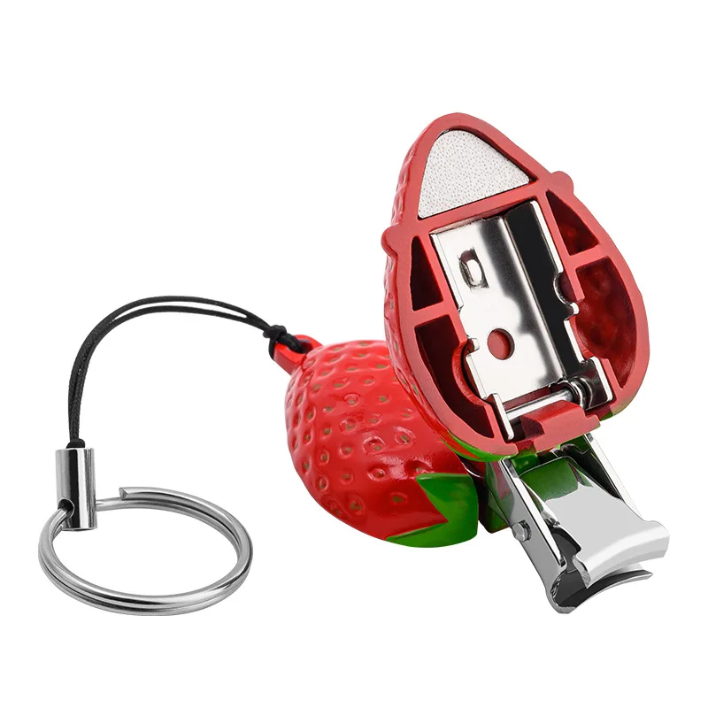 

1pcs Nail Clippers Fruits Strawberries Nail Clippers Folding Nail Clippers Cute Nails Scissors Portable Manicure Tools Keychain