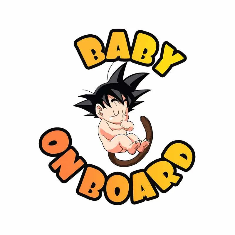 New Animation DRAGON BALL Car Decal Son Goku Decal Cartoon Animation Body Waterproof Cover Scratch Decal