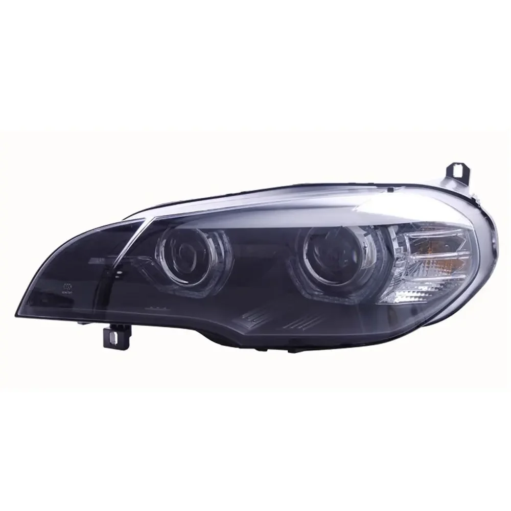 LED Headlights For BMW X5 E70 2007-2013 LED Angel Eye DRL Bifocal Lens Modification Assembly Front Lamp Car Accessories