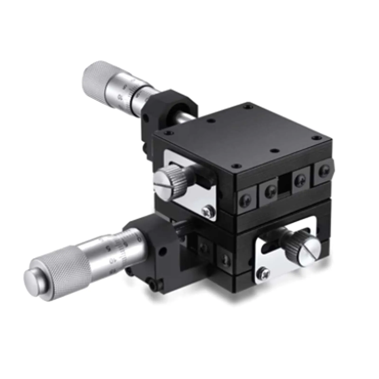 

Precision XY-axis Linear Stage 40x40mm, Fine Adjustment Slide with Steel Ball Guide & Micrometer Head, M3 Mounting Holes