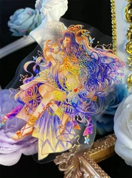 1 Loop Fairy Vintage Charming Girl Shiny PET Tapes DIY Decor Scrapbooking Journal Material Sticker Sample