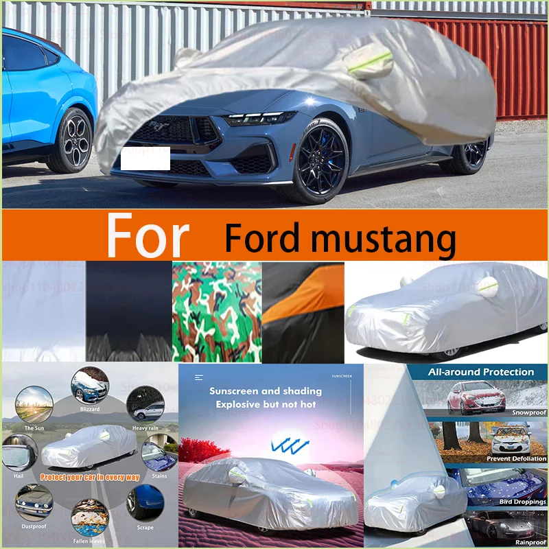 

Всесезонная уличная водонепроницаемая всепогодная ветрозащитная защита для тяжелых условий эксплуатации, совместимая с Ford Mustang