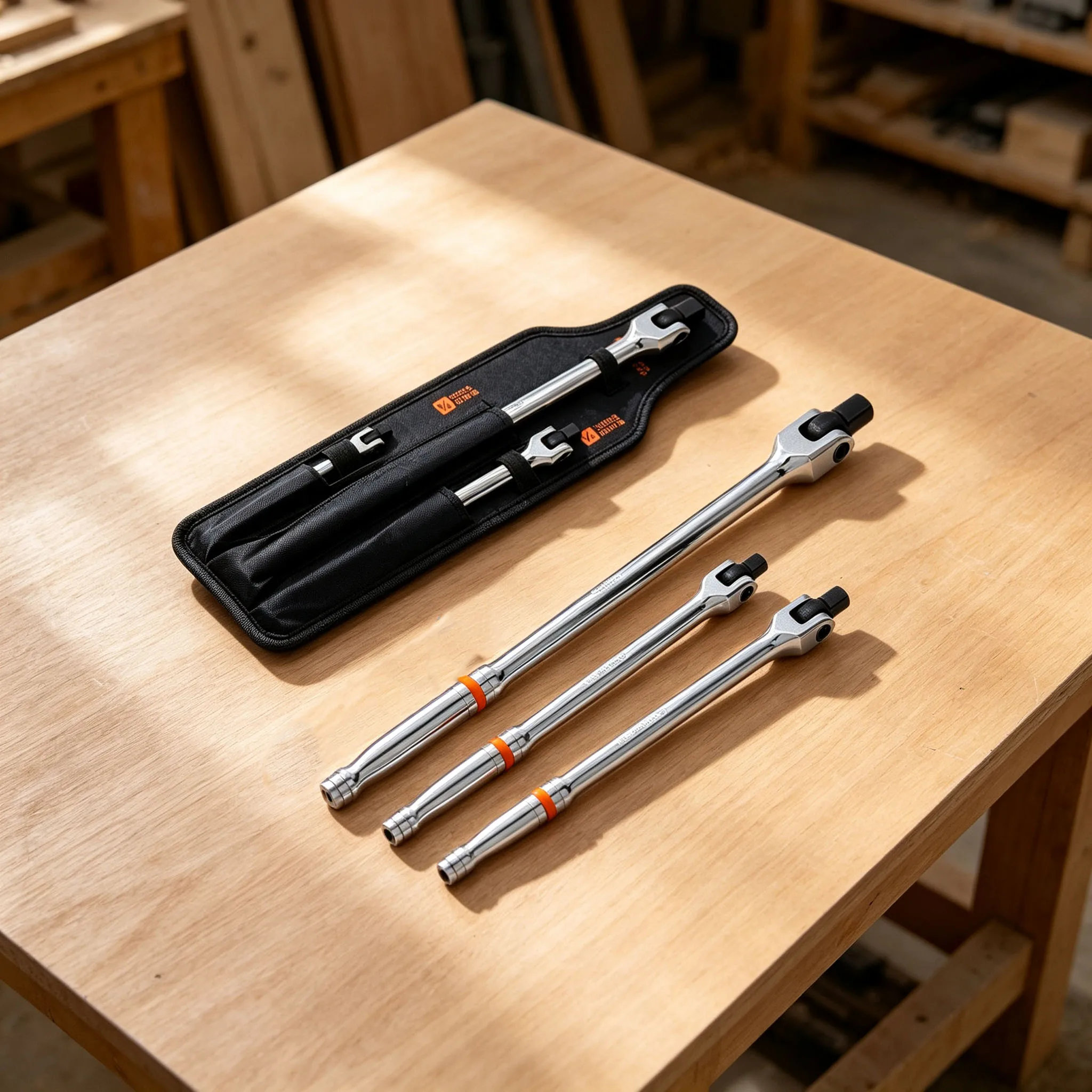 Extended Reach Wrench Set F Bar Wrench Set 24 Inch F Wrench Sliding T-Handle Wrench Multi-use Wrench For Repairs Hand Tool Set