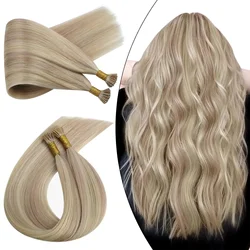 Ugeat I Tip Hair Extensions Human Hair Remy Fusion Hair 14-24