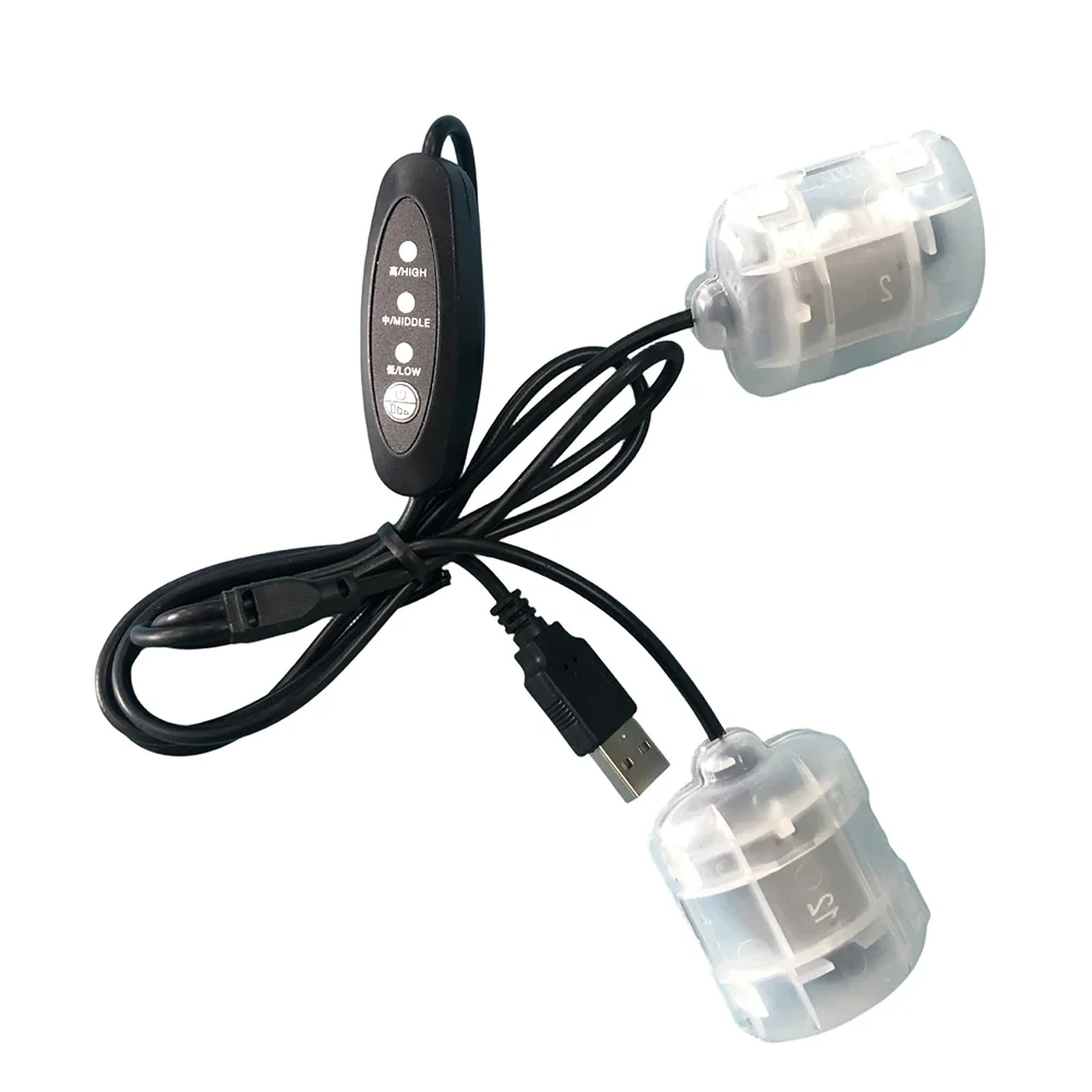 1pc DC5V USB Vibrating Dual Motors 3 Speed Regulator Massage Device Vibration Motor For Electrical Equipment Accessories