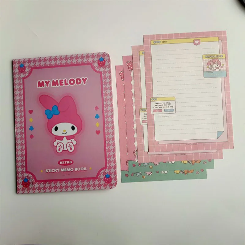 SanrioHello Kitty Kuromi Adesivo Combinazione Adesivo Notebook Carino Convenienza Adesivo N Volte Adesivo Manuale dei cartoni animati Notebook