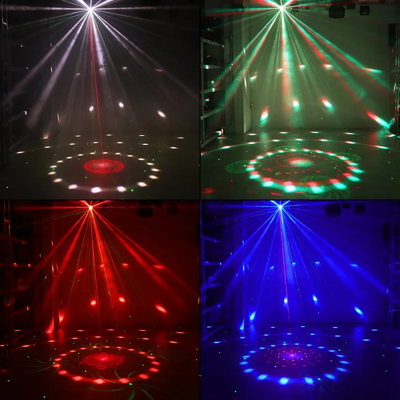 Five in one rotating magic ball laser lamp, laser spot lamp, stage light KTV flash