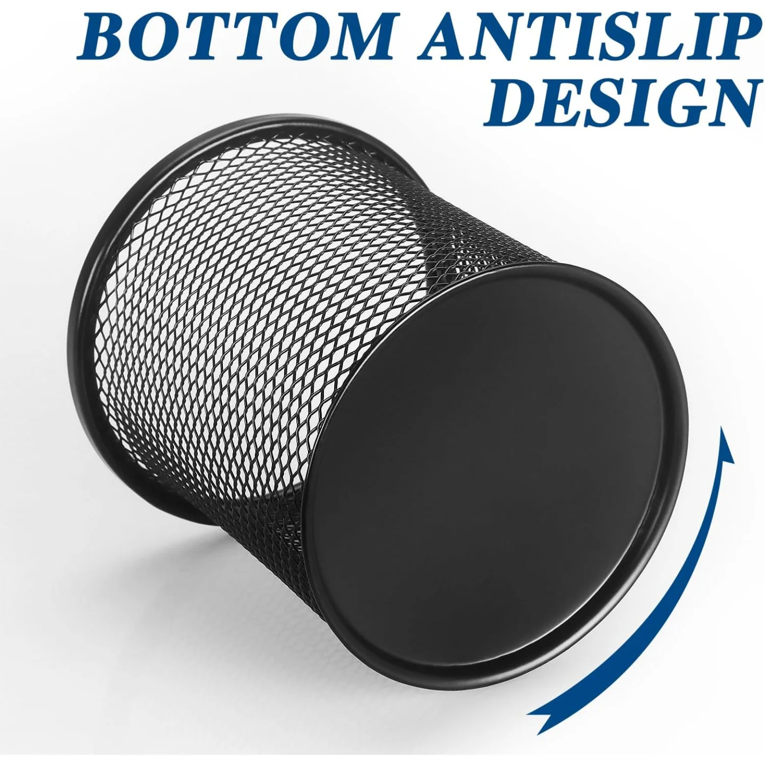 حامل أقلام للمكتب، حامل أكواب شبكي سلكي لمنظم أقلام المكتب (أخضر) #3