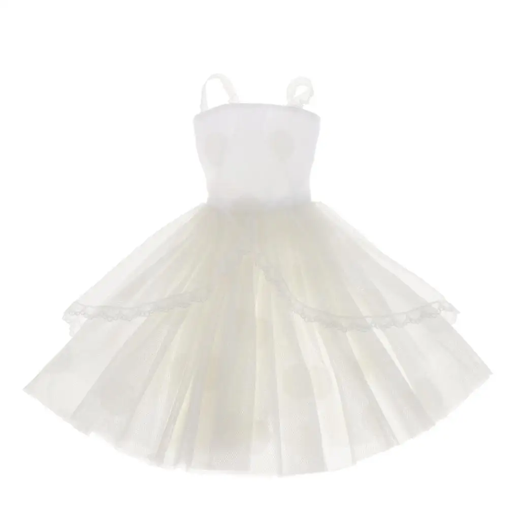 BJD Doll Dress 1 3 Lace Wedding Skirt Fabric Outfit Ball Jointed Clothing for 60cm Dolls Party Event