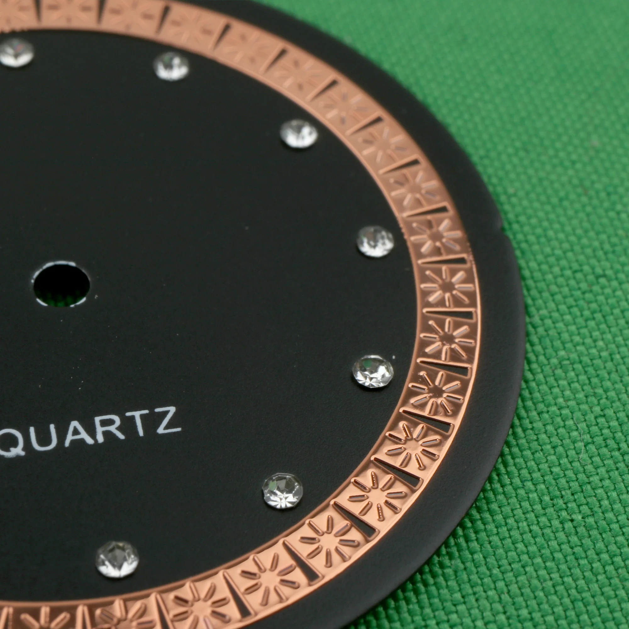 watch dial 34mm for miyot 2035 movement sl68 sp68 9t33 pc21 pc20 movement 2033 2025 without logo with diamonds and decorations