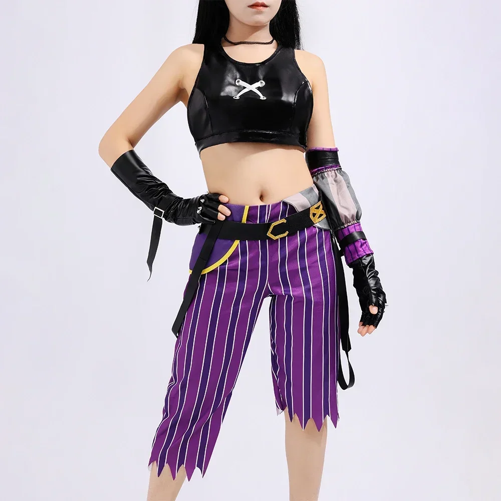 Spiel Jinx Cosplay Kostüm Anime LOL Jinx Arcane Cosplay Uniform Outfits Halloween Karneval Anzug Nach Maß Halloween Kostüm