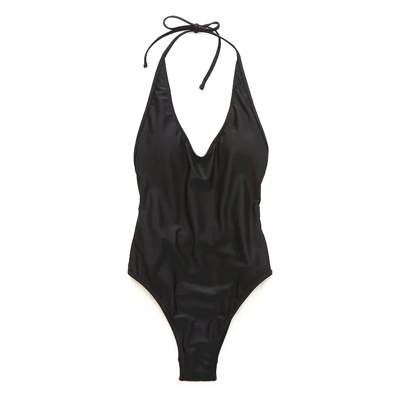 Black Swimwear Women 2023 One Piece Swimsuit Mesh Monokini Sexy Bathing Suit Female Halter Swimming Costumes Swim Suit Beachwear