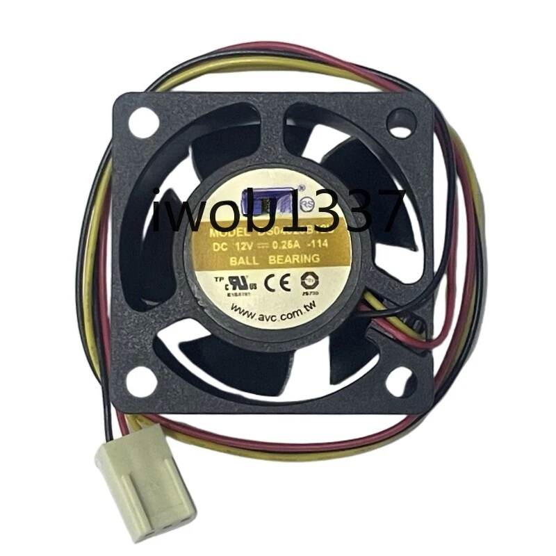Original DS04020B12U DC 12V 0.25A Ball Bearing 3 Lines Server Square Cooling Fan