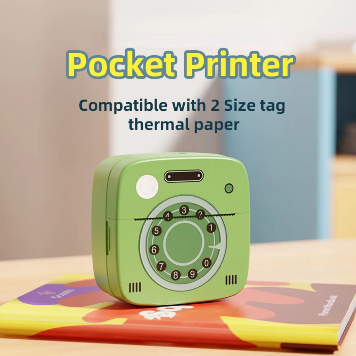 Portable Thermal Printer MINI Wirelessly For dolewa Photo Label Memo Wrong Question Printing With USB Cable Imprimante Portable