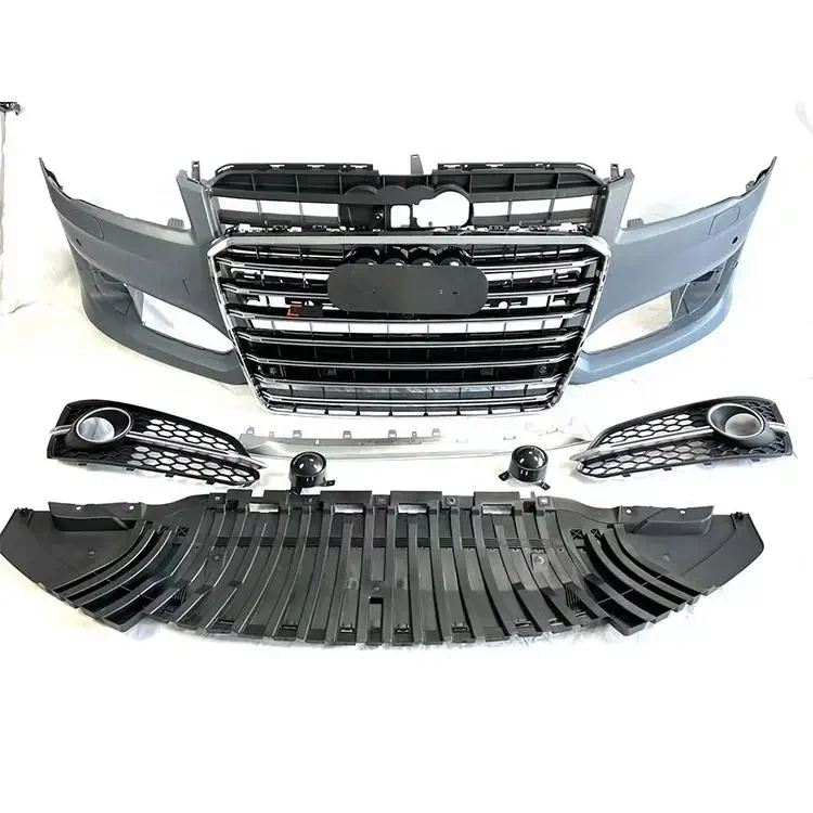 

Auto S8 Style Front Bumper With Grille For A8 2015 2016 2017 Performance Parts Bodikits Car Accessories