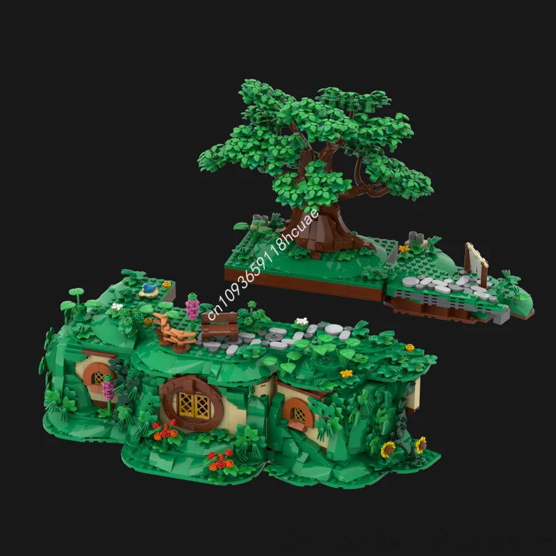 2025 New The Rings：The Shire Modular Houses Model Moc Building Blocks DIY Creative Assembly Educational Bricks Toys Kid Gifts
