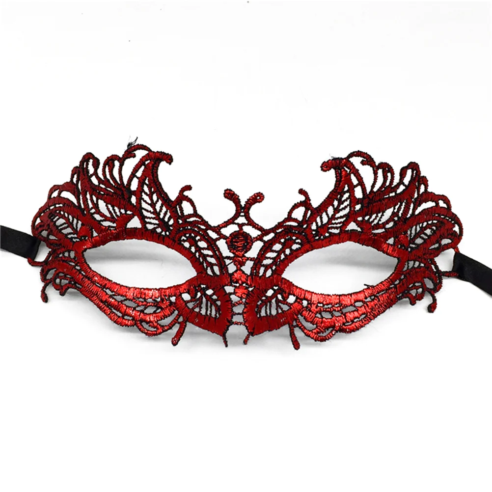 Black Masquerade Dress Masks Eye Lace Eyemask Luxury Party Women's Halloween Luxurious