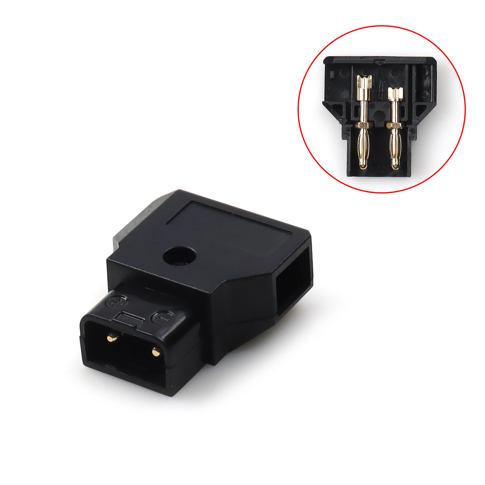 【LANO】D‑Tap 1‑to‑4 Splitter Hub with Power Switch & USB‑A Port for LED lights camera ,follow focus V‑mount battery system | red