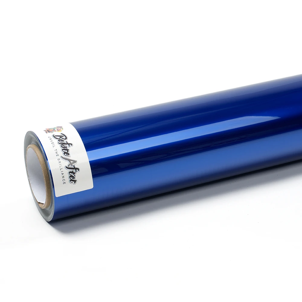 Hot Sale 1.52X17m PET Liner Super Gloss Liquid Metallic Klein Blue Car Body Wrapping Film Metal Liquid Dark Blue Car Vinyl Wraps