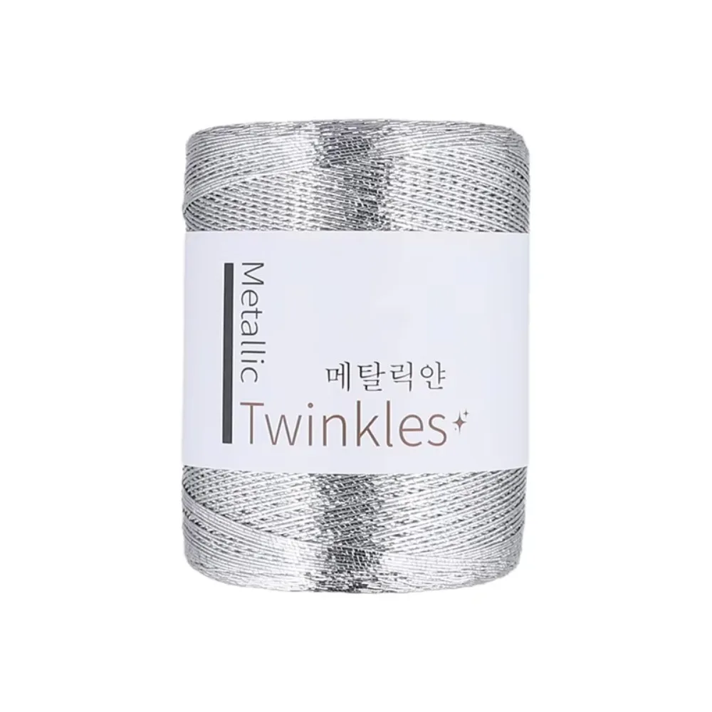 

Sparkling Metallic Thread Colourful 1.0mm Glitter Crochet Thread Solid Color Handmade Flash Core Yarn Crochet Accessories