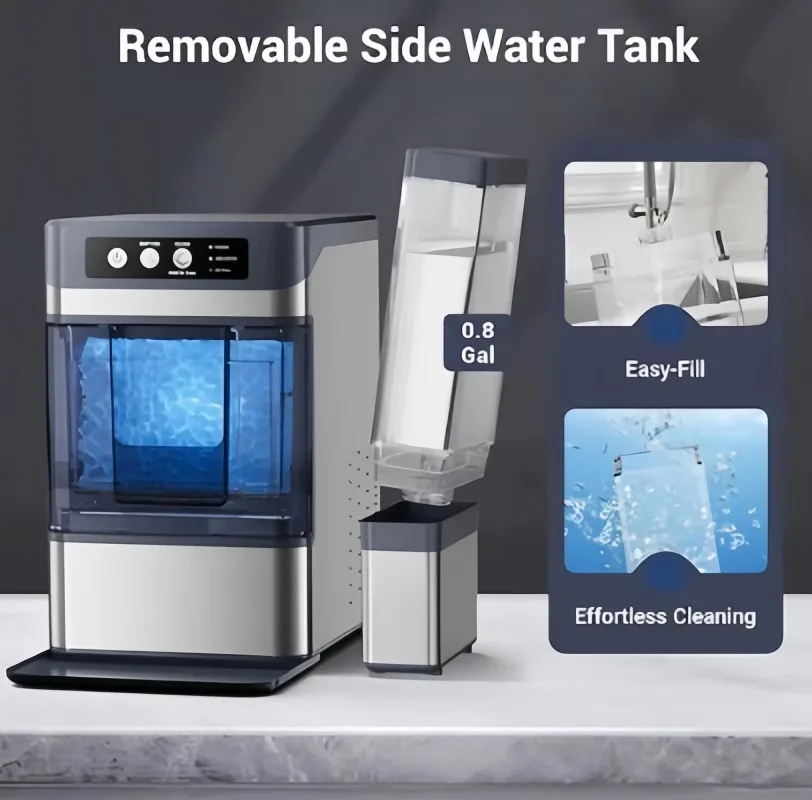 Instant delivery Home ice cube machine 6-8 minutes fast ice making, daily output of 17kg, soft and brittle ice ex-factory price 3