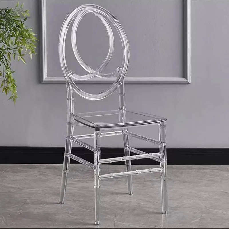 Clear Acrylic Chair 4pcs Party Wholesale Wedding Ghost Event Plastic Chair Wedding White hrown Sillon Trono Home Furniture