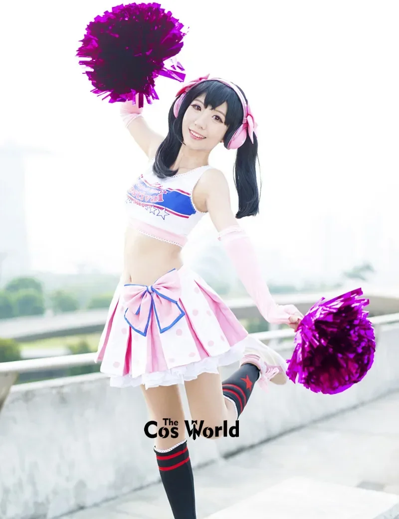 Love Live October Sports Cheerleaders 9 Characters Yazawa Nico Honoka Kotori Nozomi Outfits Anime Customize Cosplay Costumes