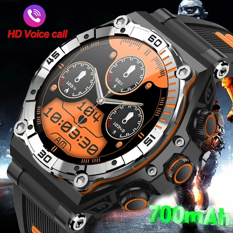 

2023 Bluetooth Call SmartWatch 1.43" AMOLED Full Touch Screen Men IP68 Waterproof 700mAh Battery Ultra Long Standby Smartwatch