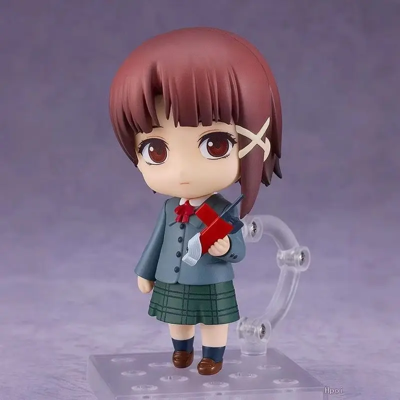 Anime Lain Iwakura # Figuras de Acción 2356, Modelo Q en PVC, Adorno de Esc