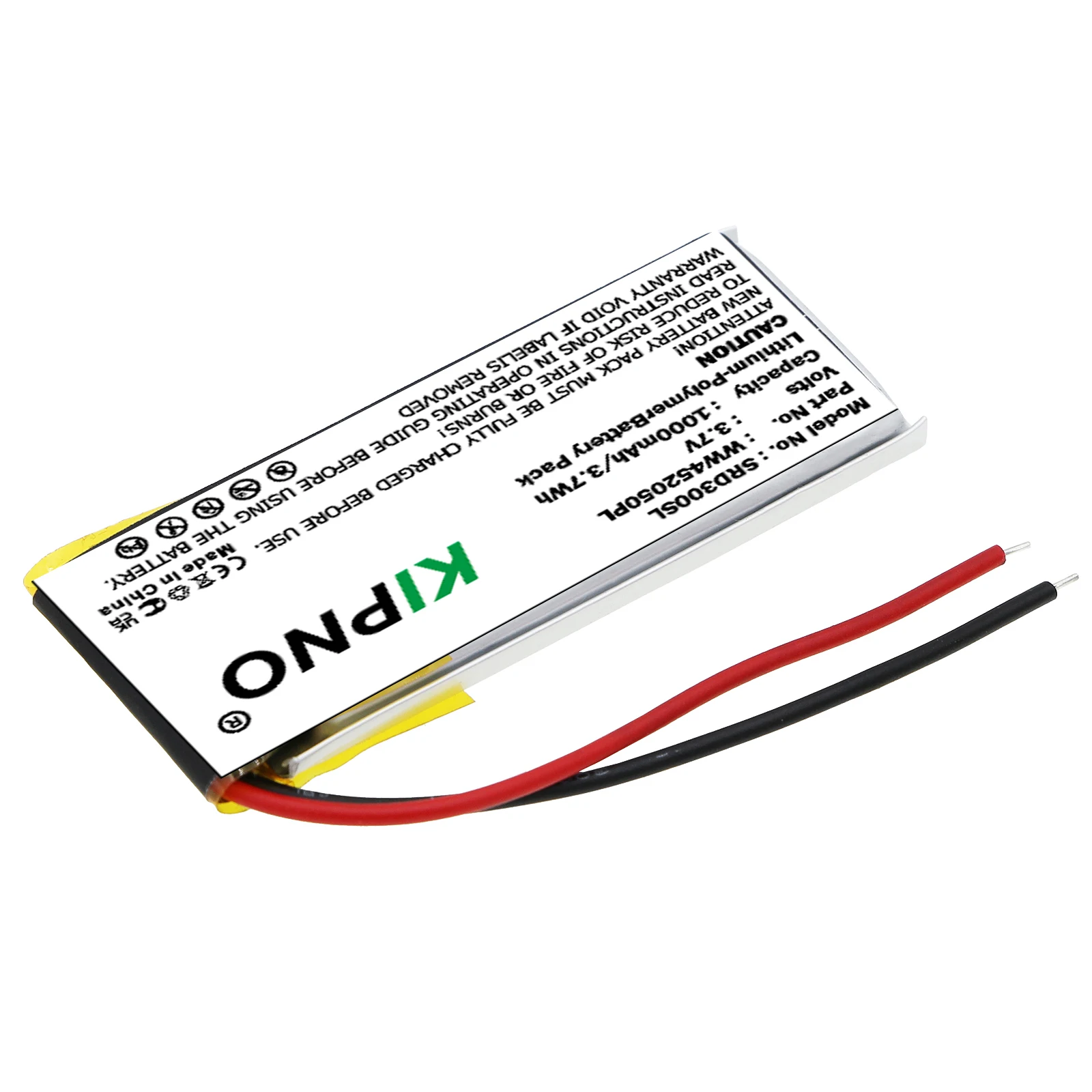 

KIPNO Wireless Headset 1000mAh Battery WW452050PL WW452050PL_C For Cardo Q1 Q3 Scala Rider Q3 Rider FM Rider Solo