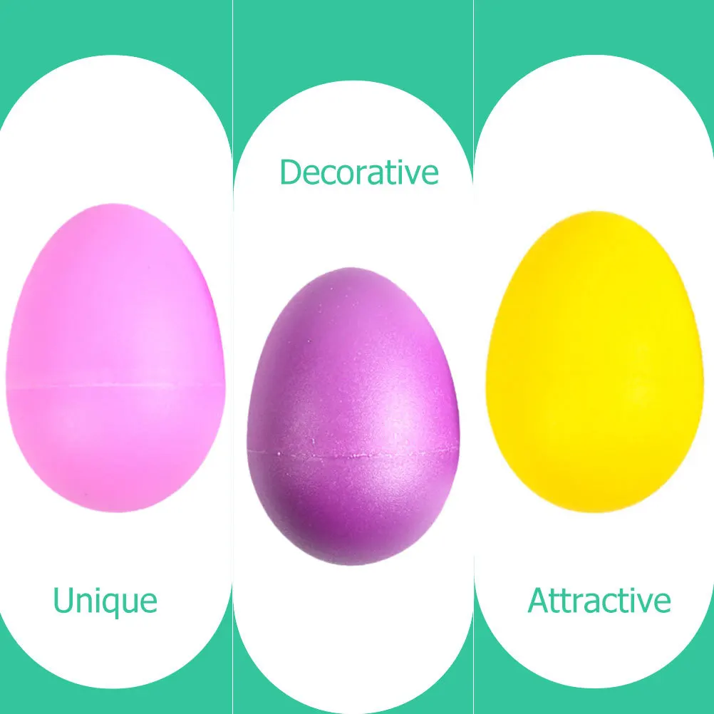 

12 Pcs Colorful Maracas Sand Bells Percussion Instrument Egg Eggs Shaker Musical Small Shakers